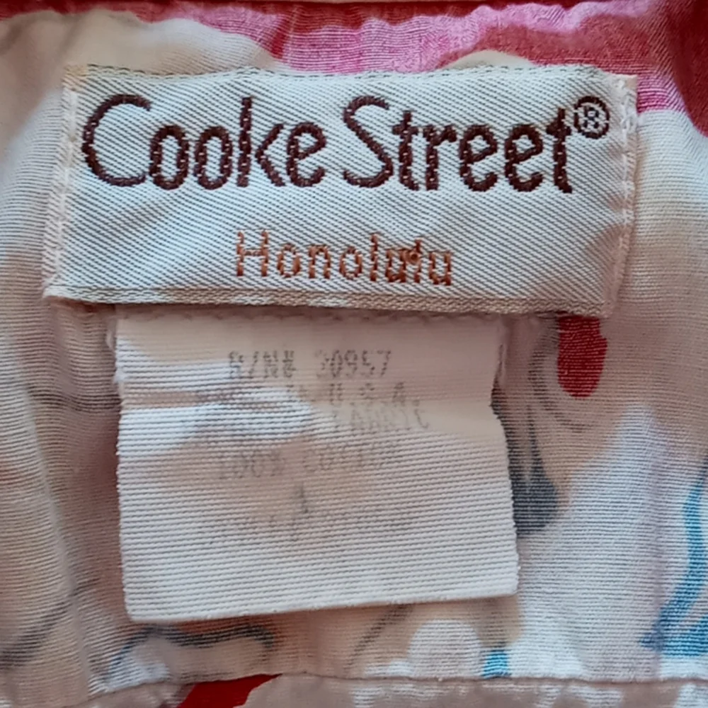 Vintage 1980s Cooke Street Honolulu Hawaiian Shirt Size S - Picture 4 of 4